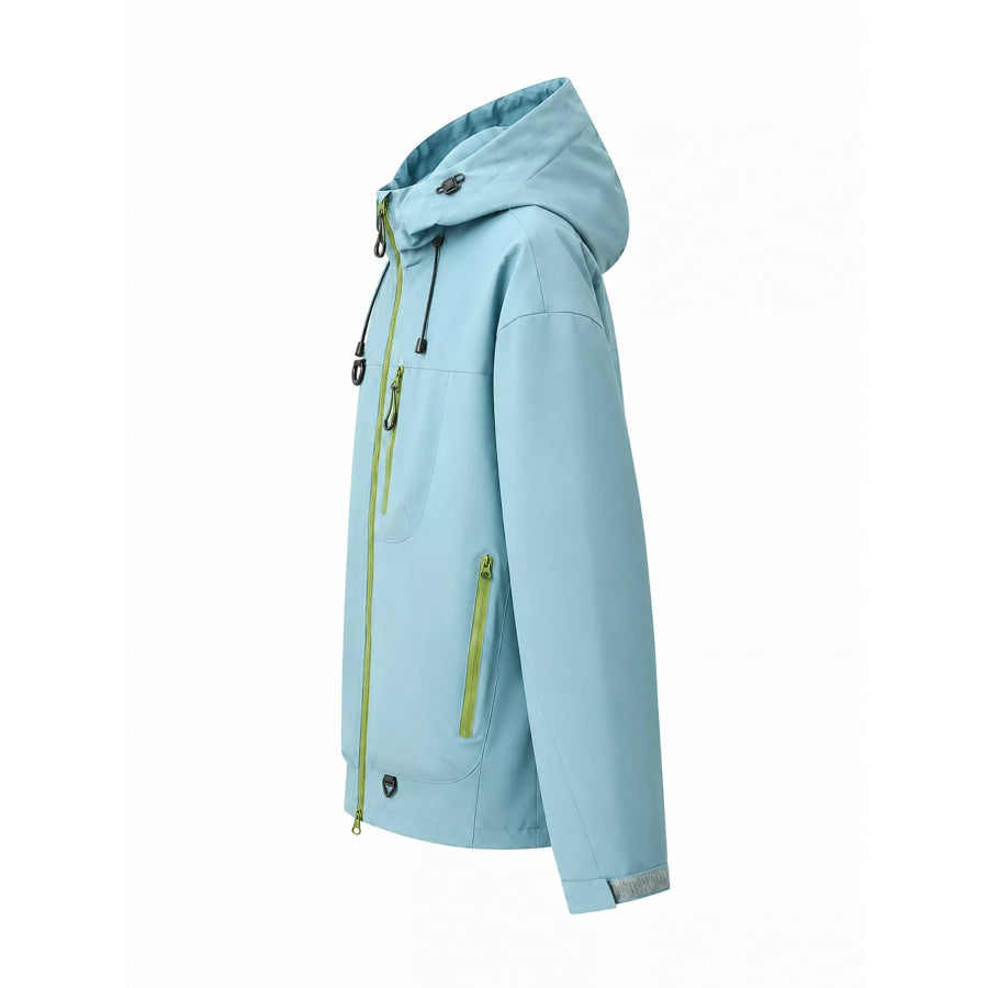 Men’s Full Size Multi Pockets Zip Up Jacket Plus Apparel and Accessories