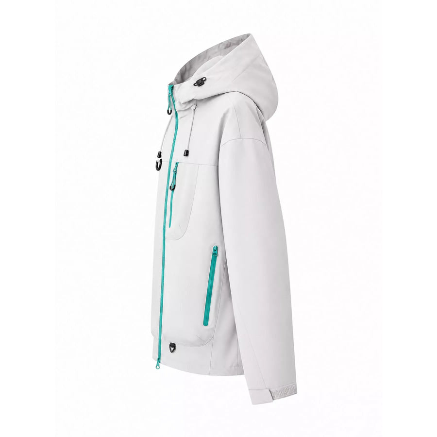 Men’s Full Size Multi Pockets Zip Up Jacket Plus Apparel and Accessories
