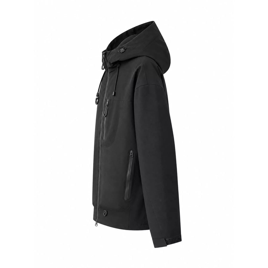 Men’s Full Size Multi Pockets Zip Up Jacket Plus Apparel and Accessories