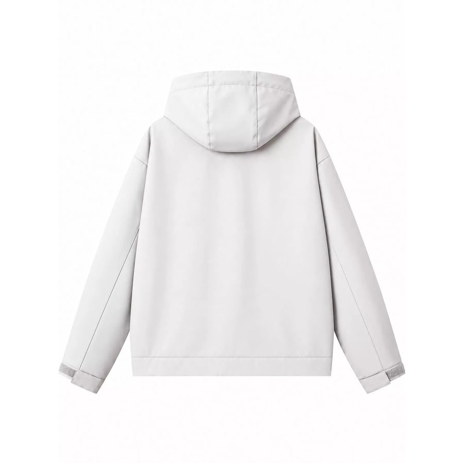 Men’s Full Size Multi Pockets Zip Up Jacket Plus Apparel and Accessories