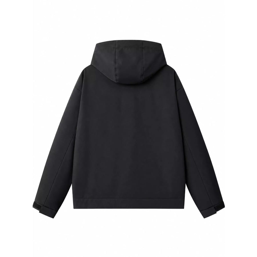Men’s Full Size Multi Pockets Zip Up Jacket Plus Apparel and Accessories