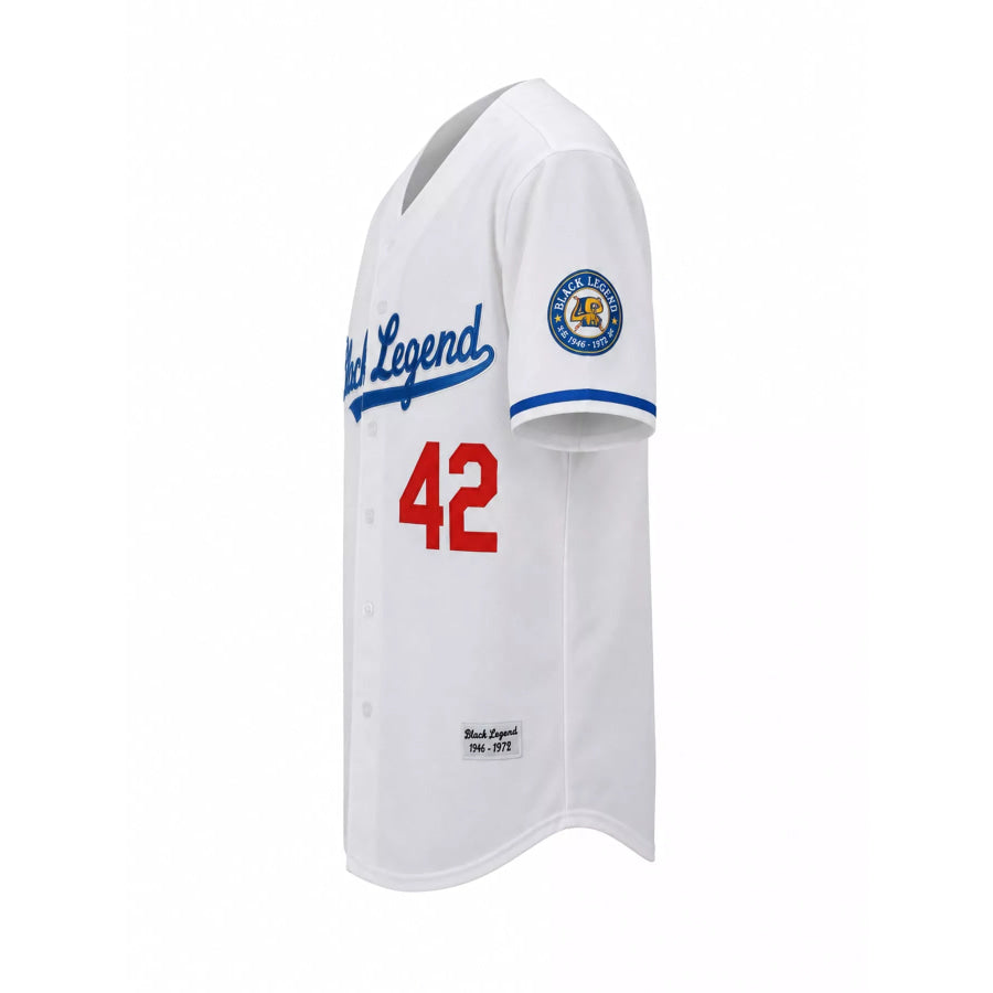 Men’s Full Size Number 42 Baseball Jersey Shirt Plus White / S Apparel and Accessories