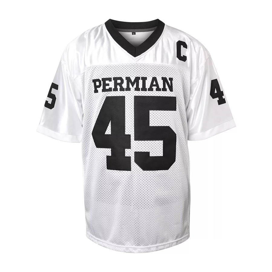 Men’s Full Size Number 45 Breathable Mesh Active Football Jersey T-Shirt Plus White / S Apparel and Accessories