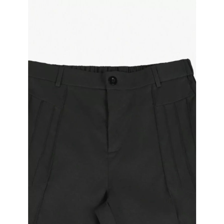 Men’s Full Size Pleated Slim Fit Casual Pants Plus Size Apparel and Accessories