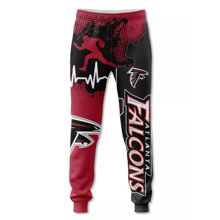 Men’s Full Size Printed Loose Fit Joggers Plus Size Scarlet / S Apparel and Accessories