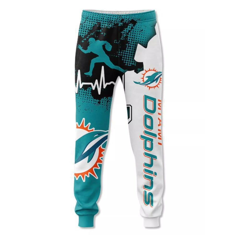 Men’s Full Size Printed Loose Fit Joggers Plus Size Turquoise / S Apparel and Accessories