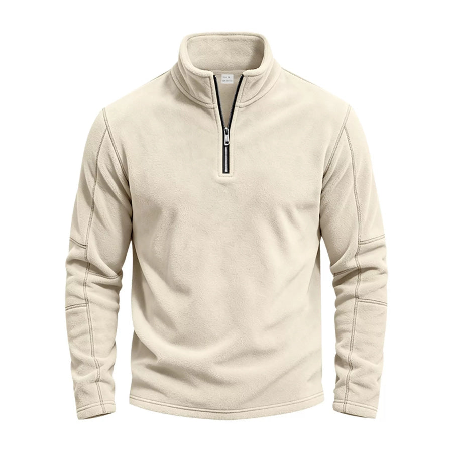 Men’s Full Size Quarter-Zip Fleece Sweatshirt Plus Apparel and Accessories