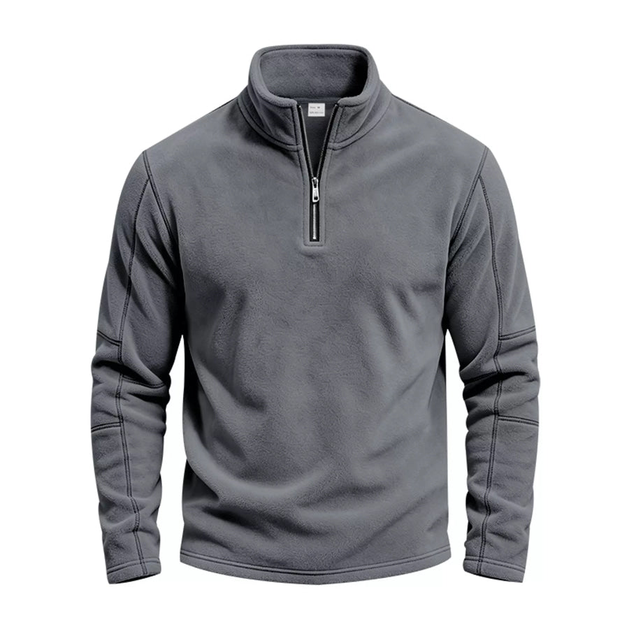 Men’s Full Size Quarter-Zip Fleece Sweatshirt Plus Apparel and Accessories
