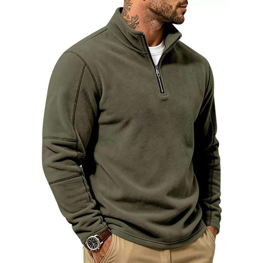 Men’s Full Size Quarter-Zip Fleece Sweatshirt Plus Apparel and Accessories