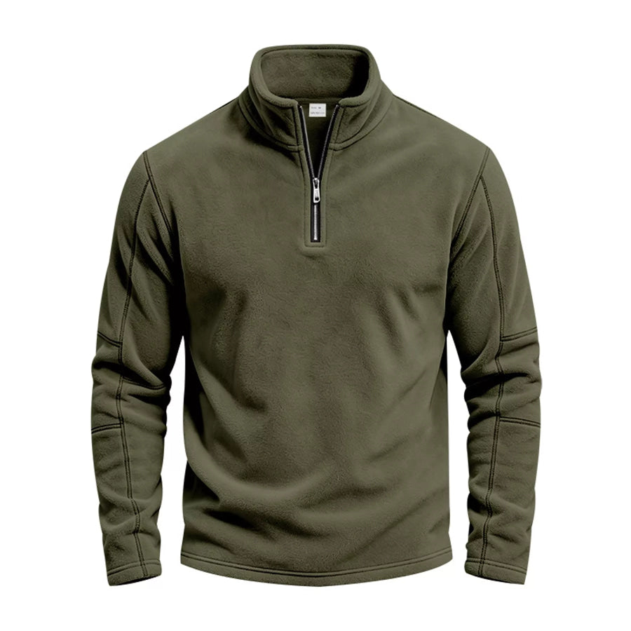 Men’s Full Size Quarter-Zip Fleece Sweatshirt Plus Apparel and Accessories