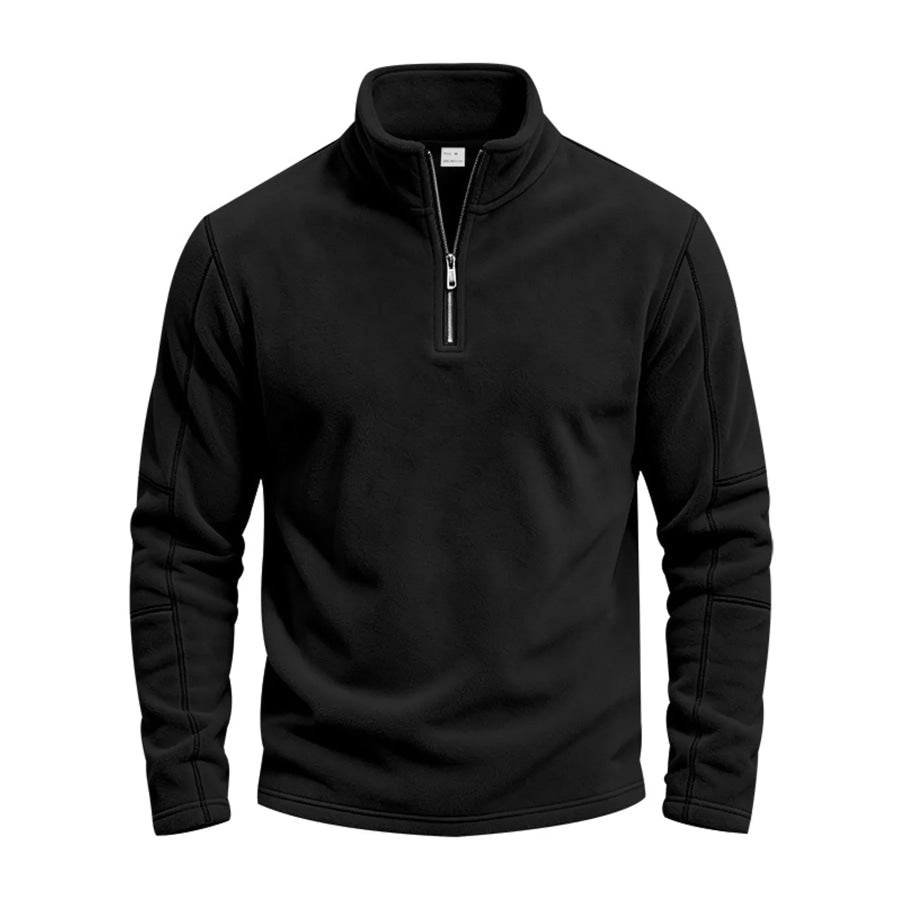 Men’s Full Size Quarter-Zip Fleece Sweatshirt Plus Apparel and Accessories