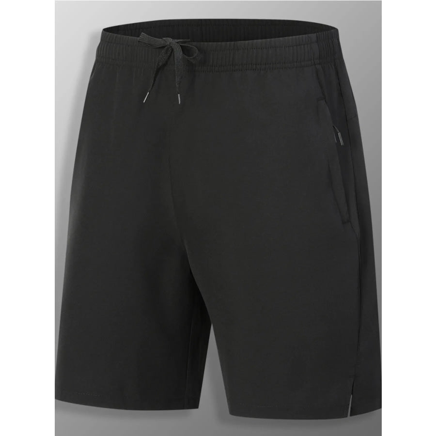 Men’s Full Size Quick-Dry Athletic Shorts Plus Size Black / XS Apparel and Accessories