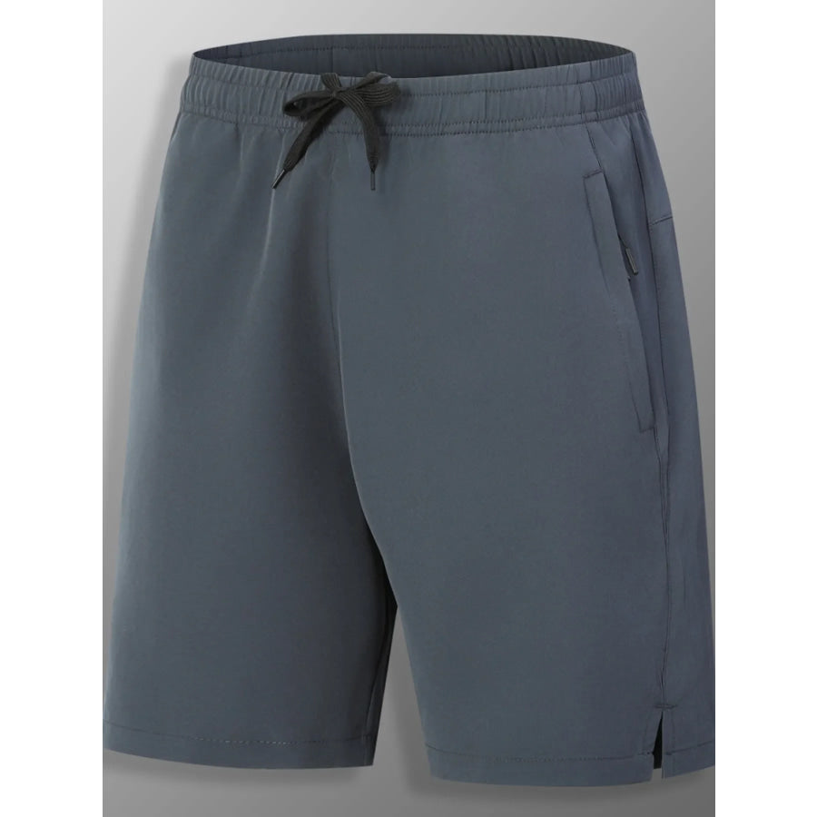 Men’s Full Size Quick-Dry Athletic Shorts Plus Size Grey / XS Apparel and Accessories