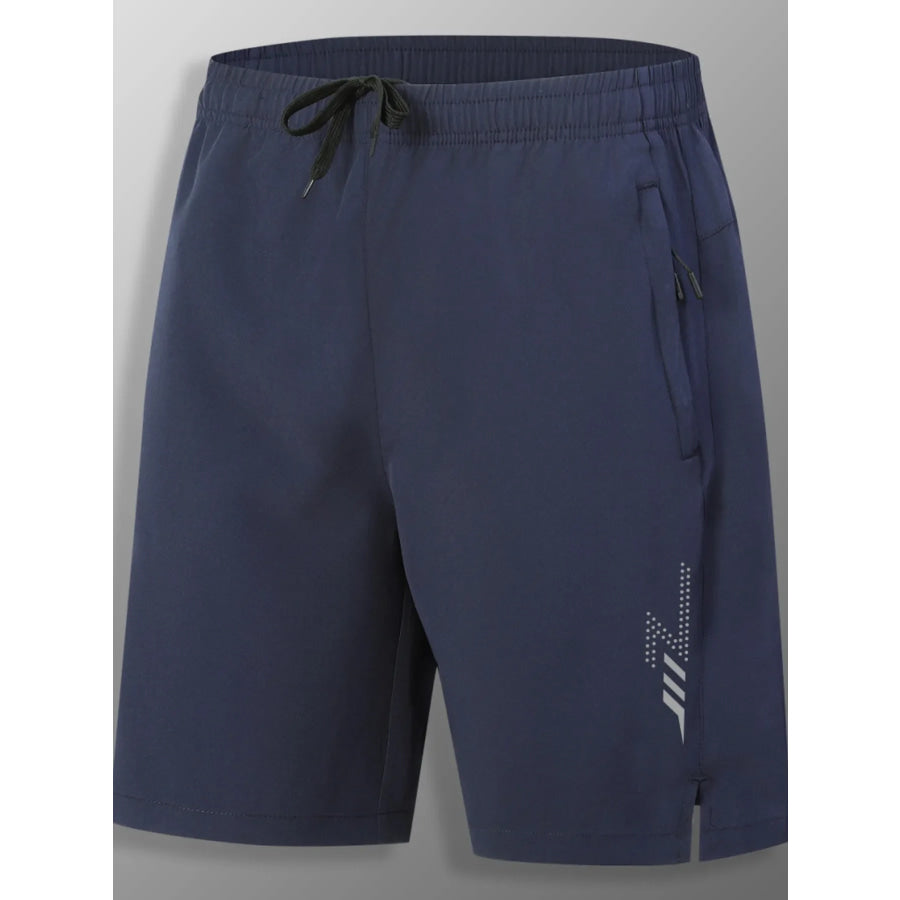 Men’s Full Size Quick-Dry Drawstring Shorts Plus Size Dark Blue / XS Apparel and Accessories