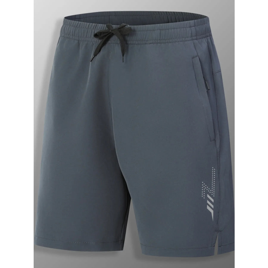 Men’s Full Size Quick-Dry Drawstring Shorts Plus Size Grey / XS Apparel and Accessories