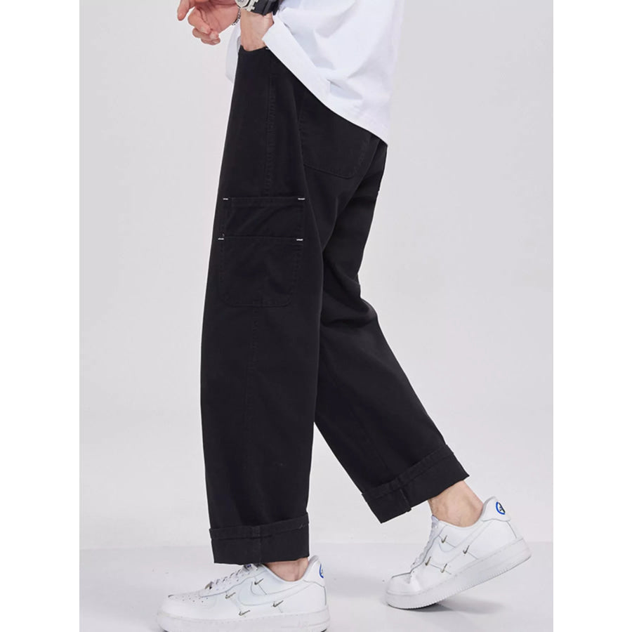 Men’s Full Size Relaxed Fit Cargo Jeans Plus Size Apparel and Accessories