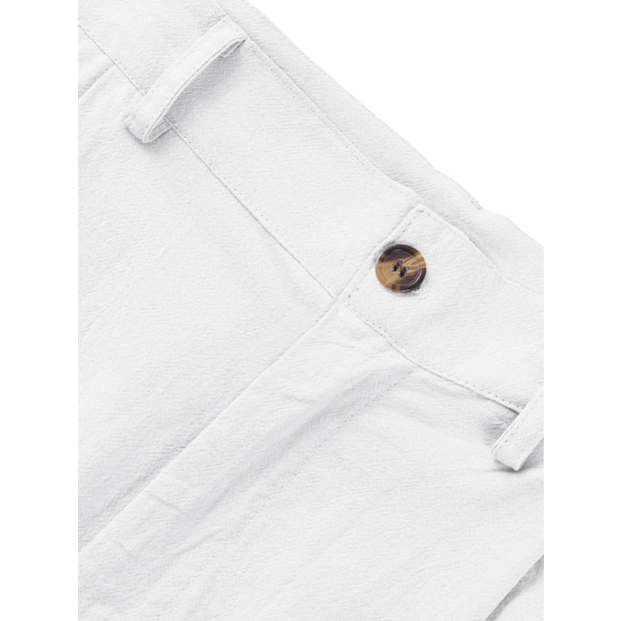 Men’s Full Size Relaxed Fit Pleated Pants Plus Size Apparel and Accessories