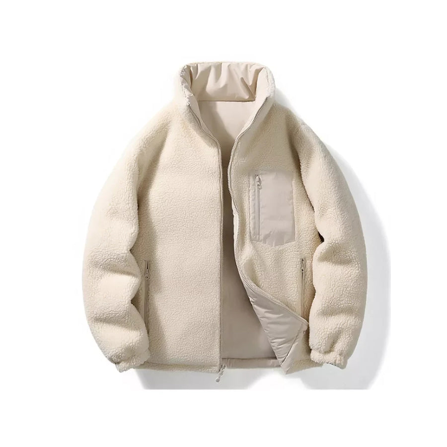Men’s Full Size Reversible Sherpa-Lined Puffer Plus Apparel and Accessories