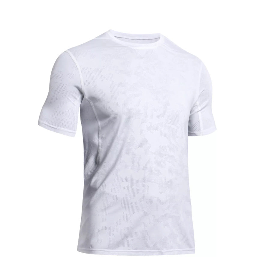Men’s Full Size Round Neck Active T-Shirt Plus Size White / S Apparel and Accessories