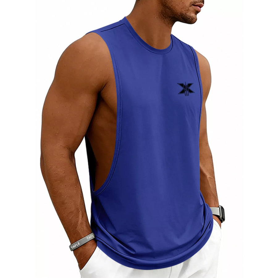 Men’s Full Size Round Neck Tank Plus Size Apparel and Accessories