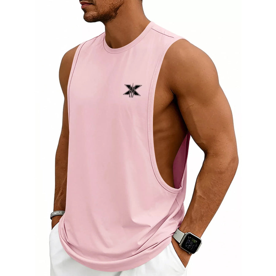 Men’s Full Size Round Neck Tank Plus Size Apparel and Accessories
