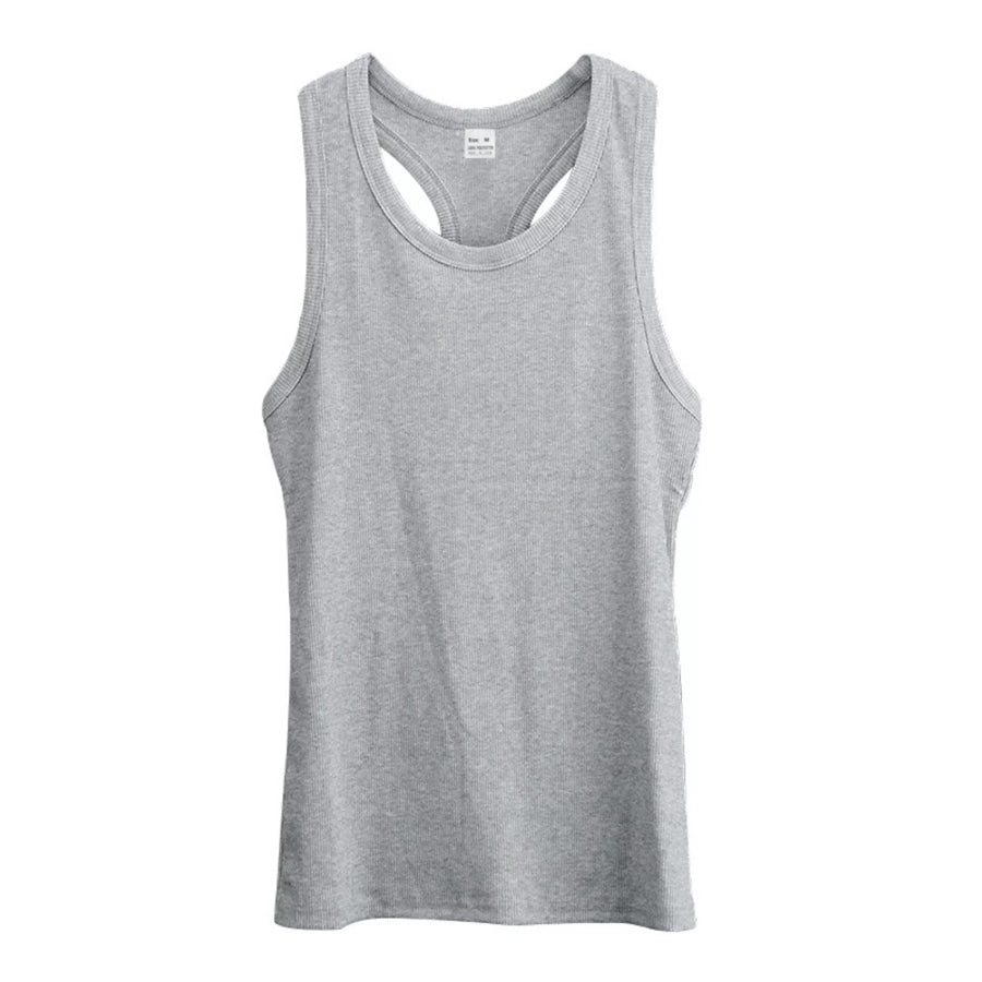 Men’s Full Size Round Neck Tank Plus Size Apparel and Accessories