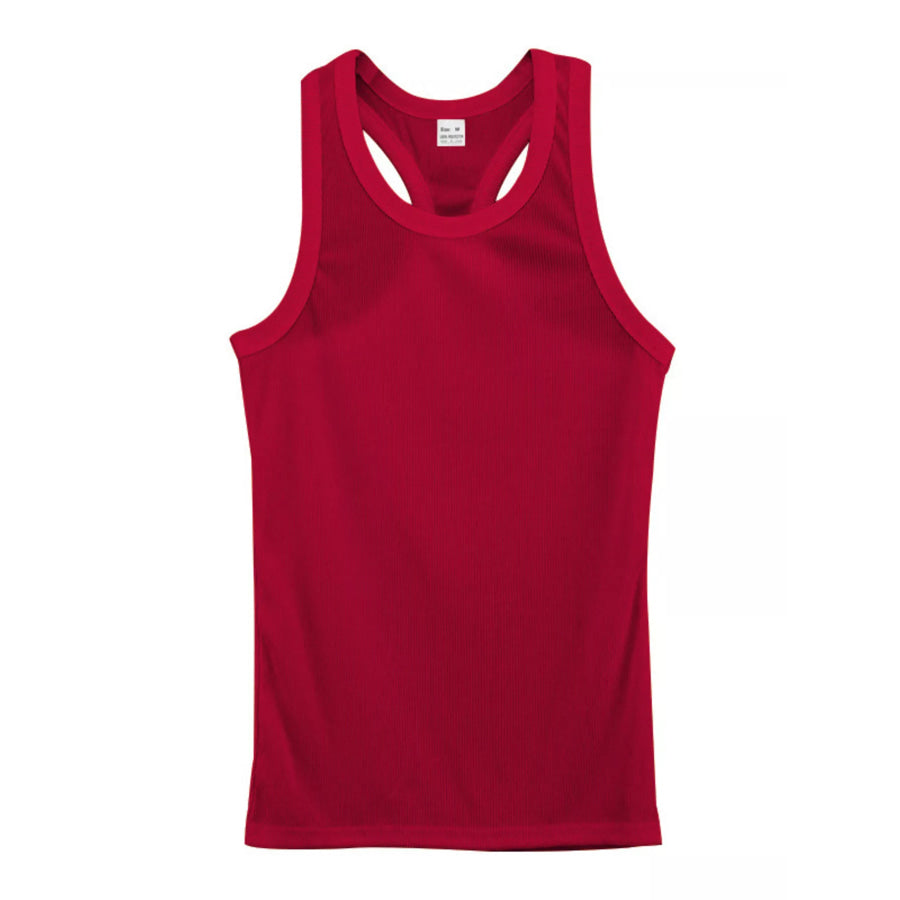 Men’s Full Size Round Neck Tank Plus Size Apparel and Accessories