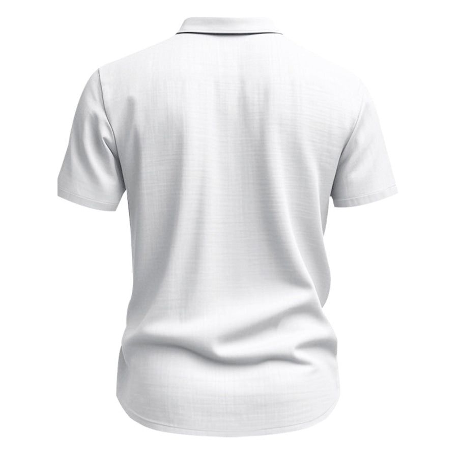 Men’s Full Size Short Sleeve Shirt with Pockets Plus Size Apparel and Accessories