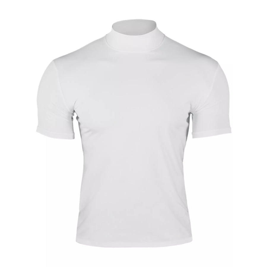 Men’s Full Size Short Sleeve Turtleneck T-Shirt Plus Size Apparel and Accessories