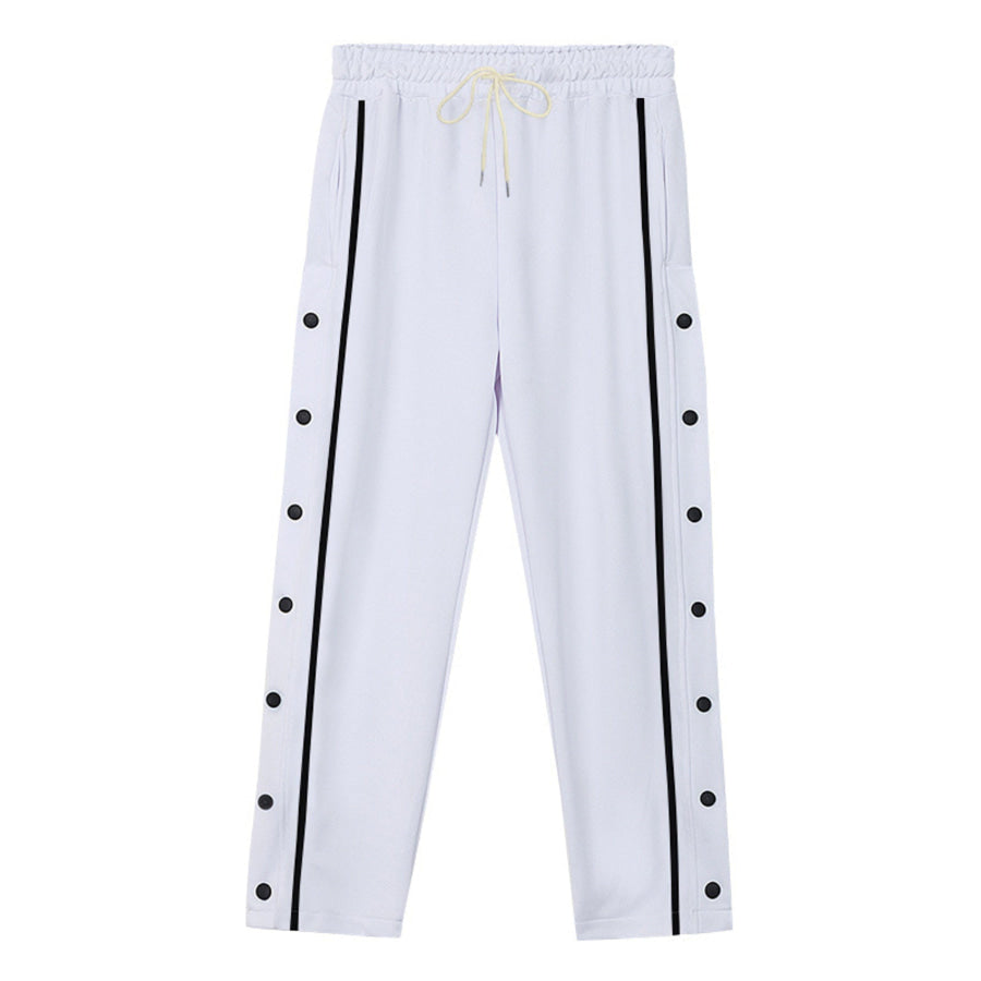 Men’s Full Size Side Snap Button Pants Plus Apparel and Accessories