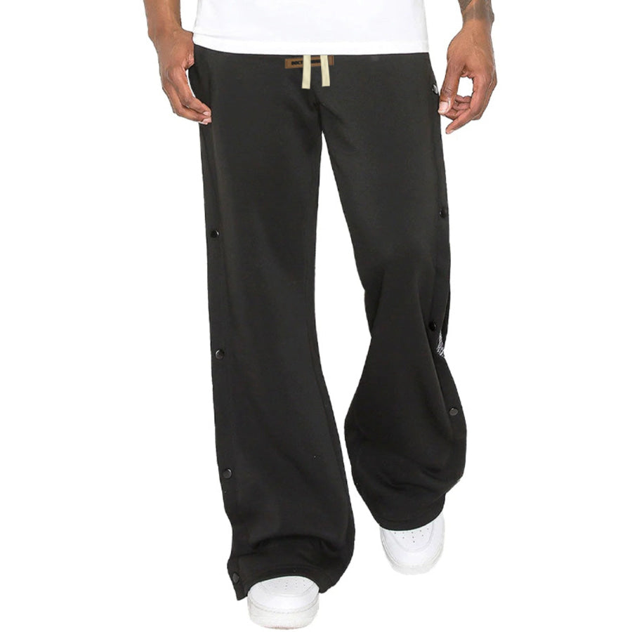 Men’s Full Size Side Snap Button Pants Plus Size Apparel and Accessories
