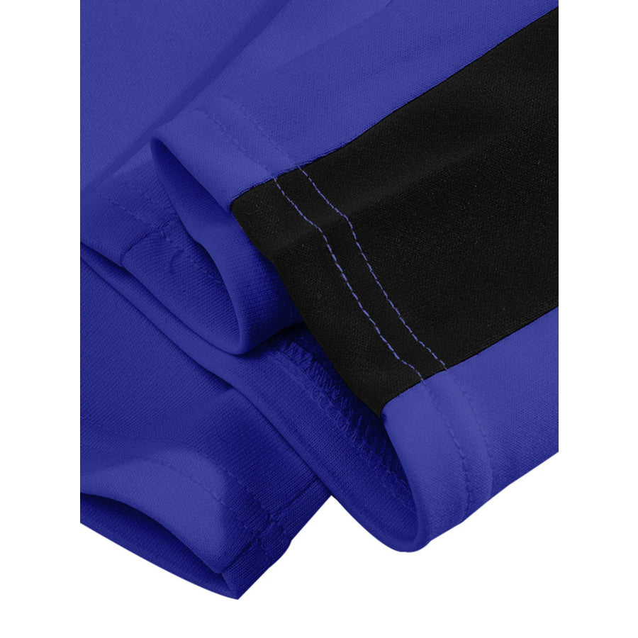 Men’s Full Size Side Stripe Wide Leg Pants Plus Size Apparel and Accessories