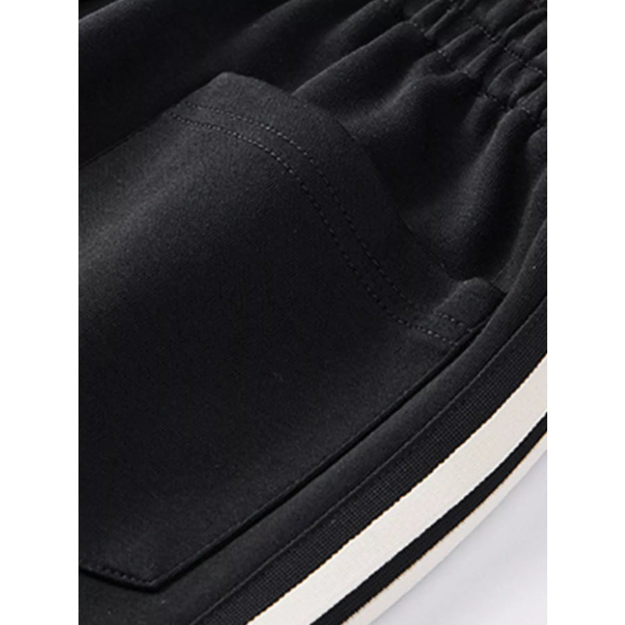 Men’s Full Size Side Striped Casual Loose Fit Pants Plus Size Apparel and Accessories