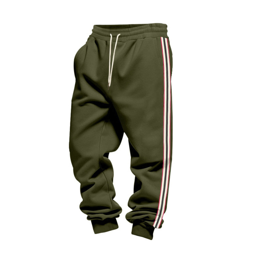 Men’s Full Size Side-Striped Drawstring Joggers Plus Apparel and Accessories