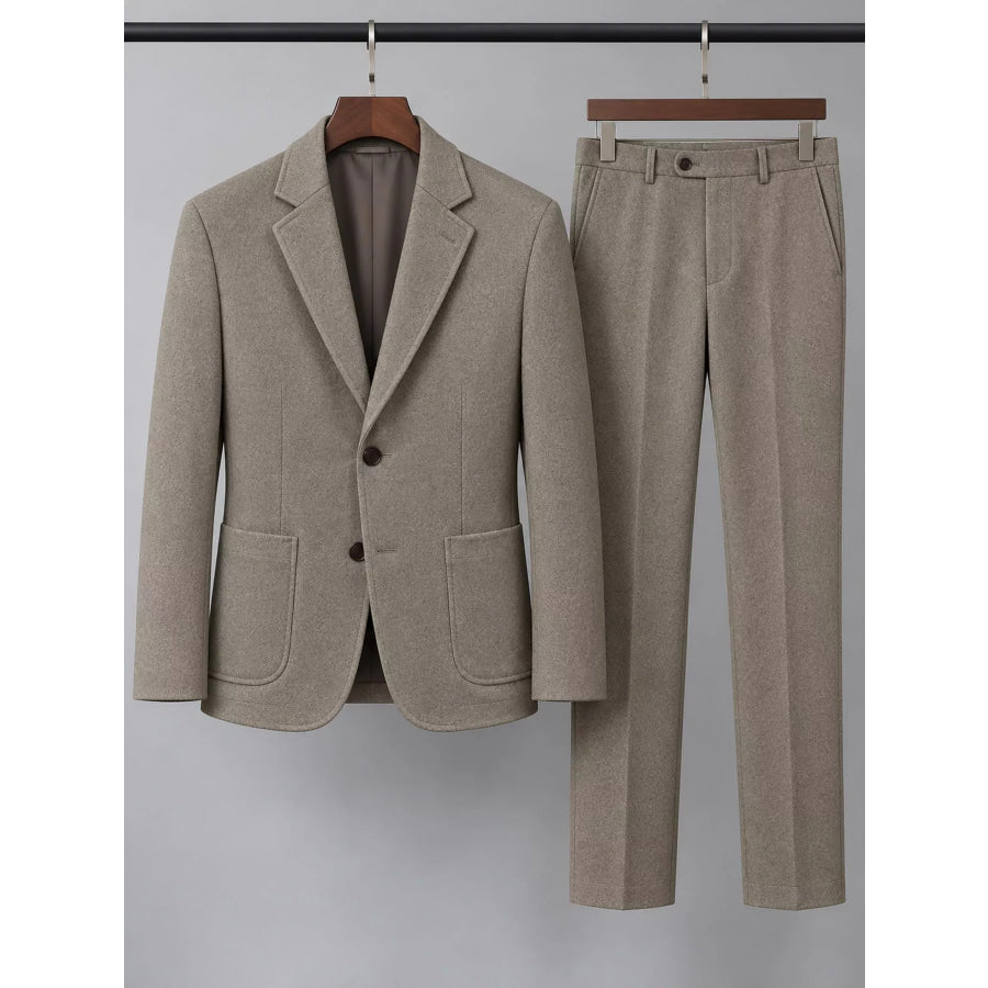 Men’s Full Size Slim-Fit Blazer and Pants Set Plus Apparel Accessories