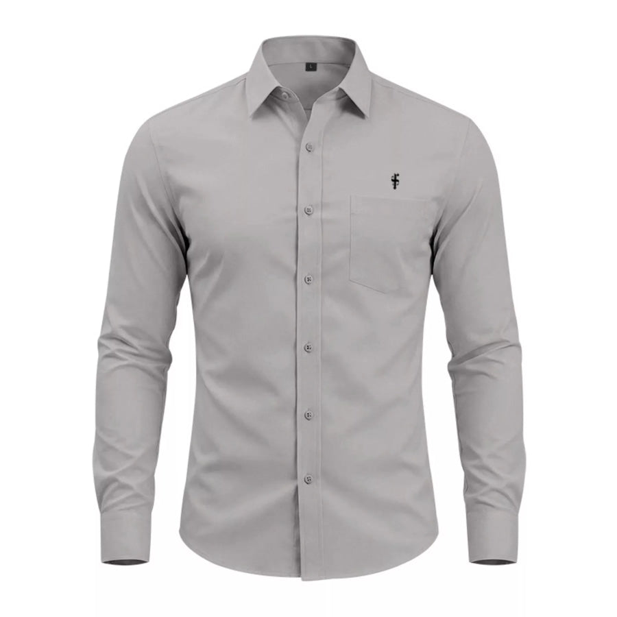Men’s Full Size Slim Fit Button Up Shirt Plus Size Apparel and Accessories