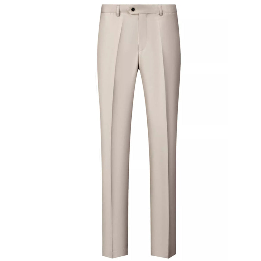 Men’s Full Size Slim Fit Dress Pants Plus Size Cream White / XXS Apparel and Accessories