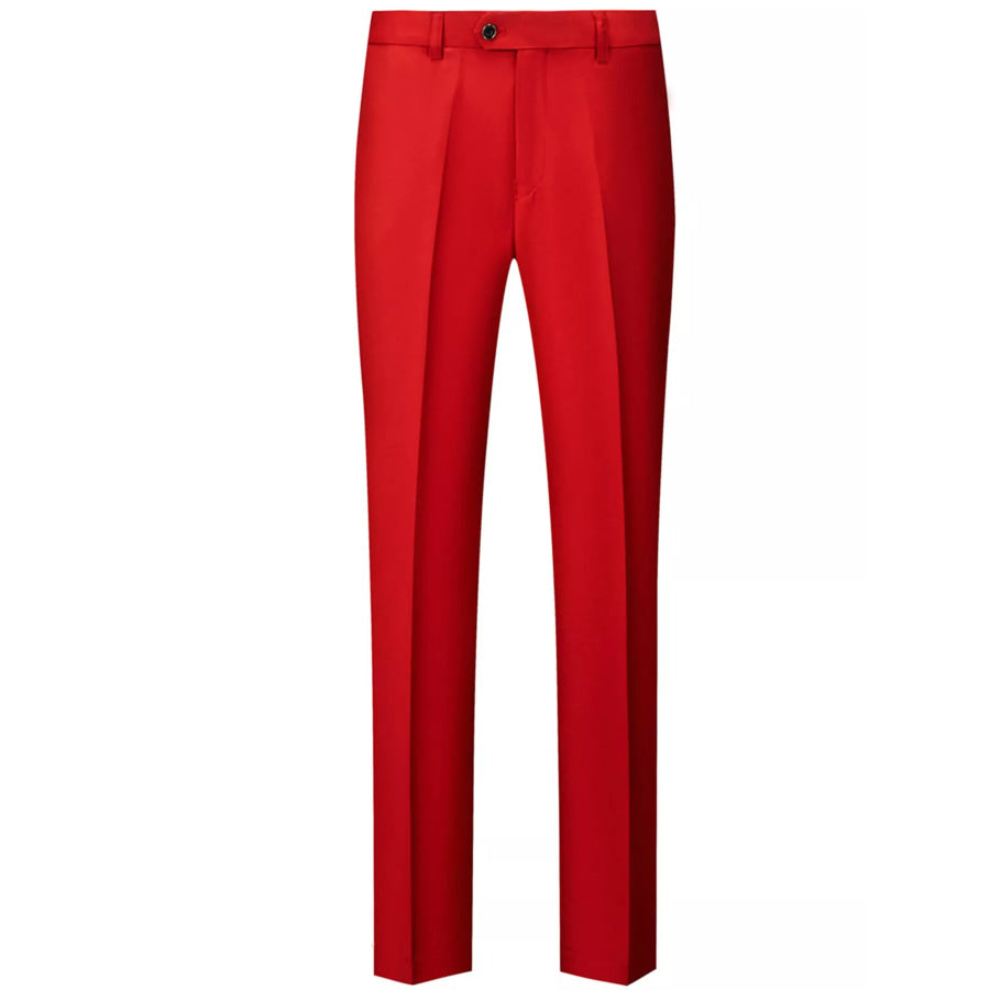 Men’s Full Size Slim Fit Dress Pants Plus Size Red / XXS Apparel and Accessories