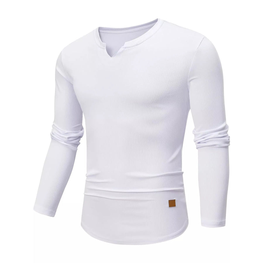 Men’s Full Size Slim Fit Long Sleeve Henley T-Shirt Plus Apparel and Accessories