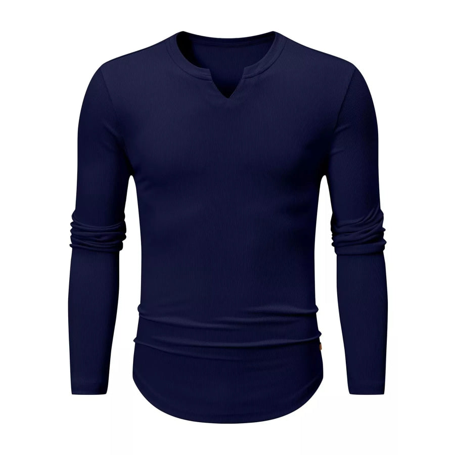 Men’s Full Size Slim Fit Long Sleeve Henley T-Shirt Plus Apparel and Accessories