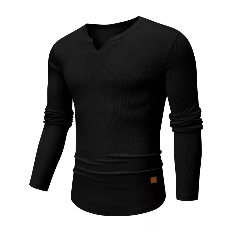 Men’s Full Size Slim Fit Long Sleeve Henley T-Shirt Plus Apparel and Accessories