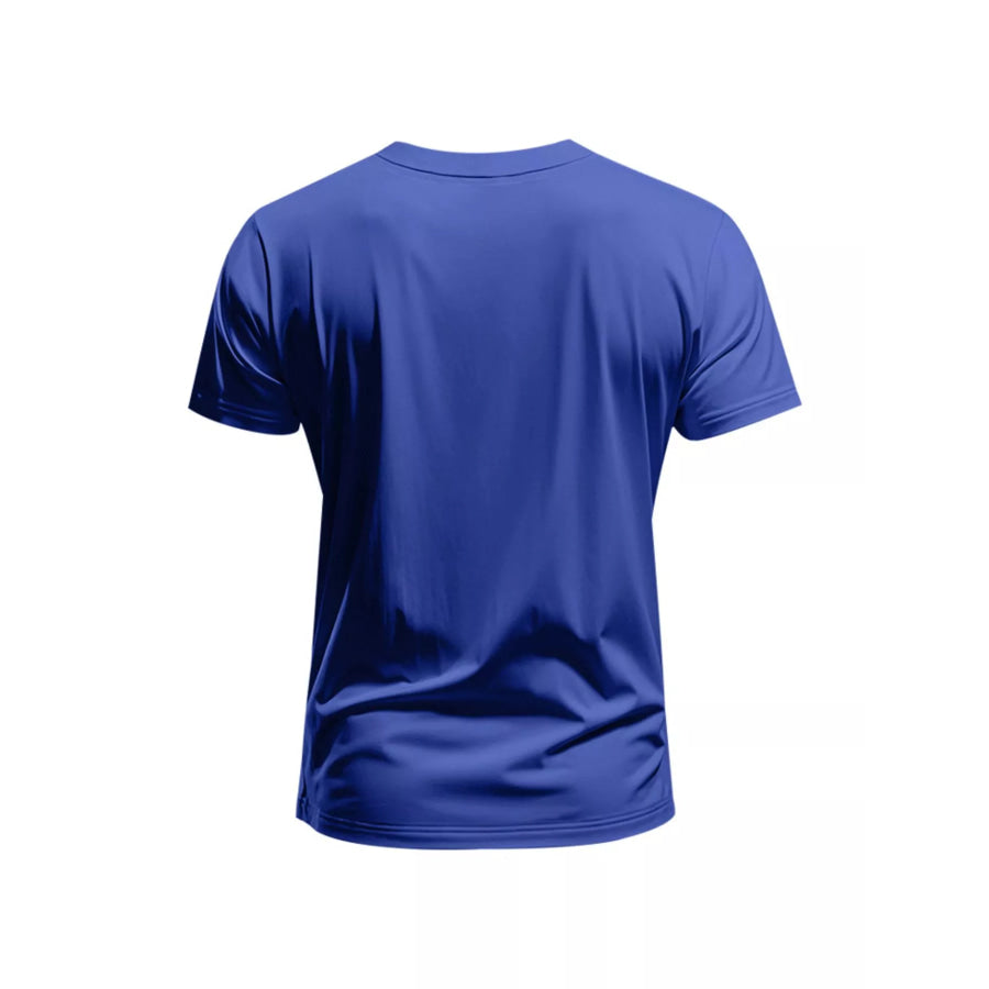 Men’s Full Size Slim Fit V-Neck Basic T-Shirt Plus Size Apparel and Accessories