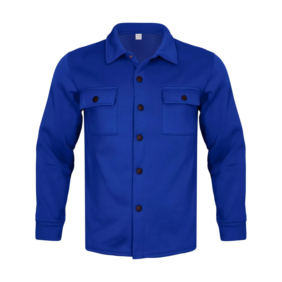 Men’s Full Size Snap Down Long Sleeve Jacket Plus Apparel and Accessories