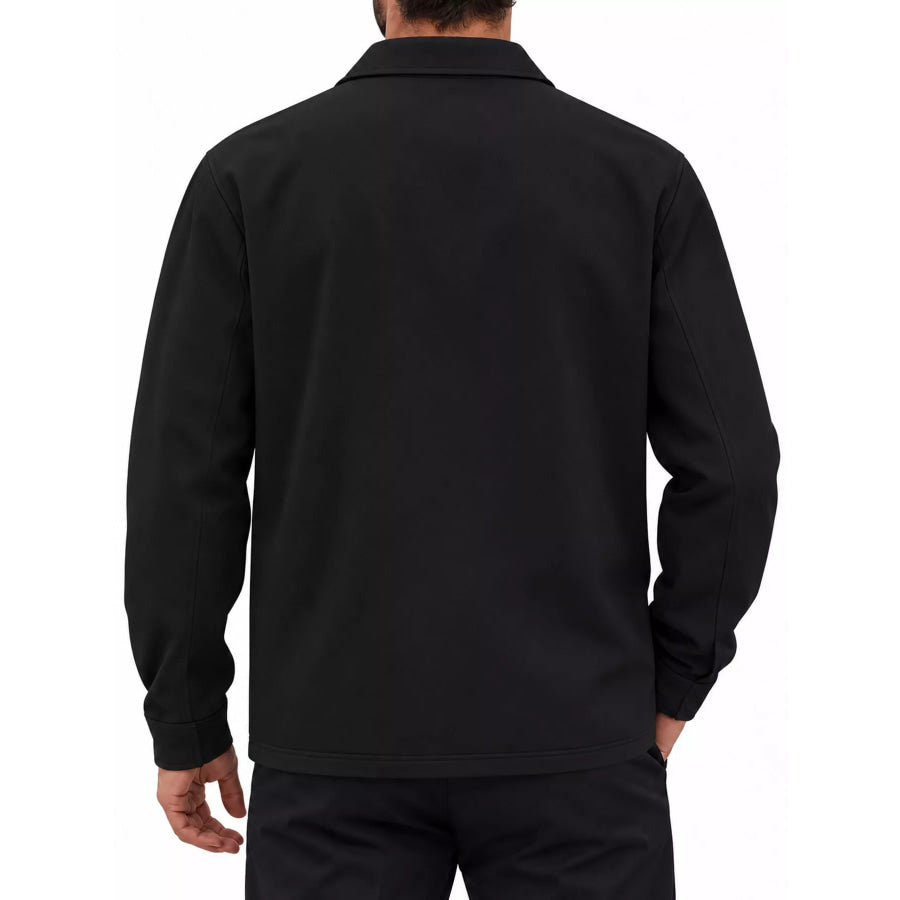 Men’s Full Size Snap Down Long Sleeve Jacket Plus Apparel and Accessories