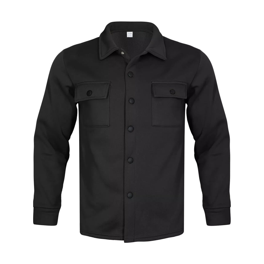Men’s Full Size Snap Down Long Sleeve Jacket Plus Apparel and Accessories