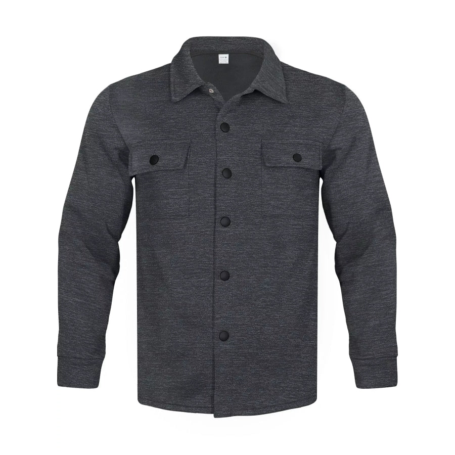 Men’s Full Size Snap Down Long Sleeve Jacket Plus Apparel and Accessories