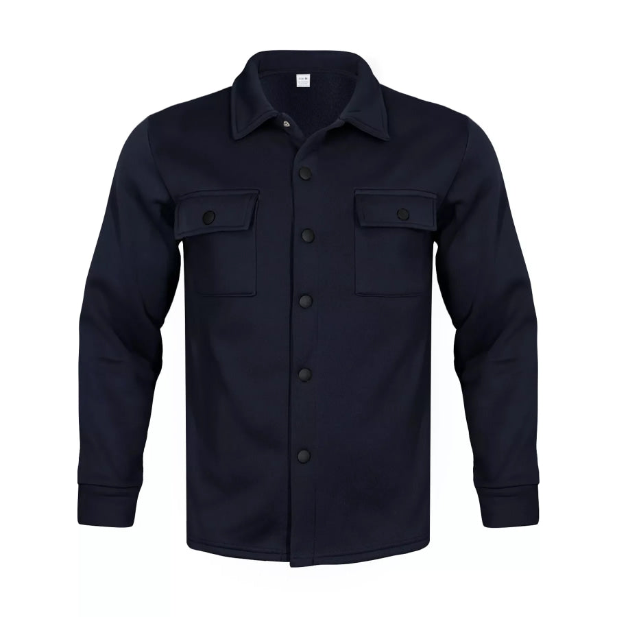 Men’s Full Size Snap Down Long Sleeve Jacket Plus Apparel and Accessories