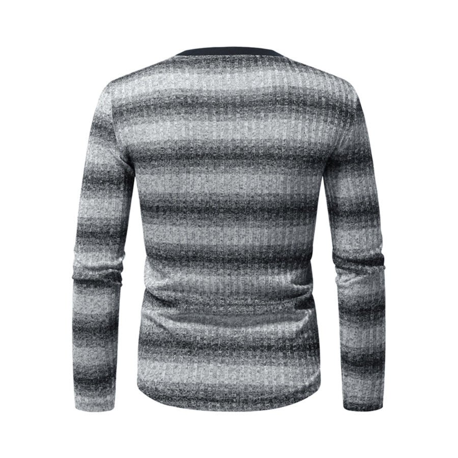 Men’s Full Size Striped Long Sleeve T-Shirt Plus Apparel and Accessories