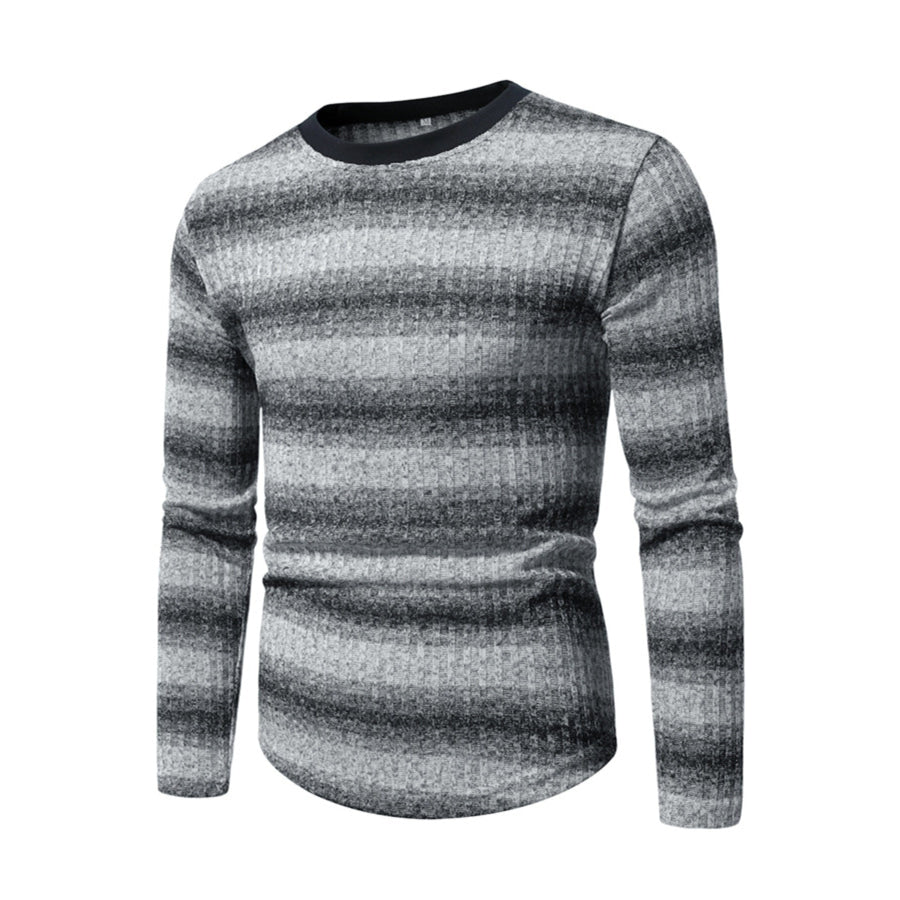 Men’s Full Size Striped Long Sleeve T-Shirt Plus Apparel and Accessories