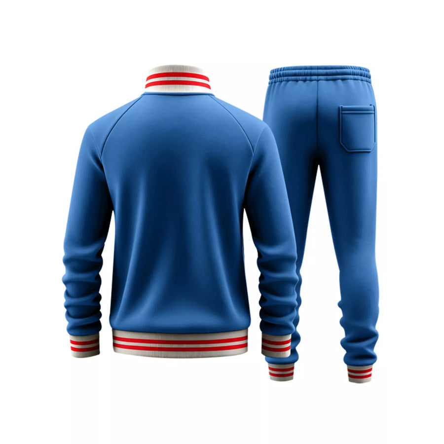 Men’s Full Size Striped Zip Up Outerwear and Pants Plus Size Apparel and Accessories